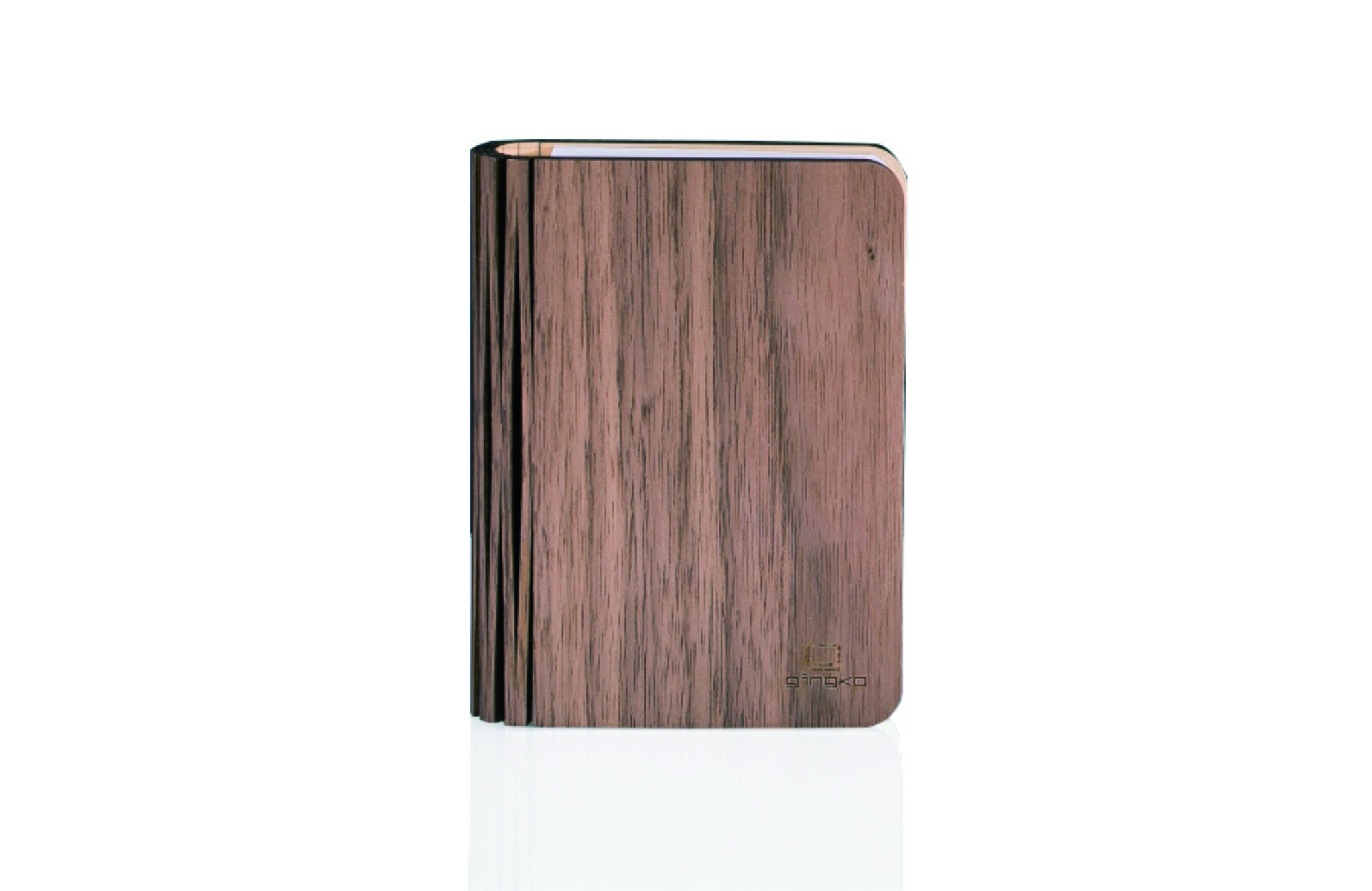 Wood walnut klein, inkl. USB Ladekabel, warmes Lic