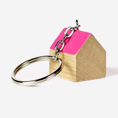 Sweet Home - Schlüsselanhänger in Form eines Häuschens Set