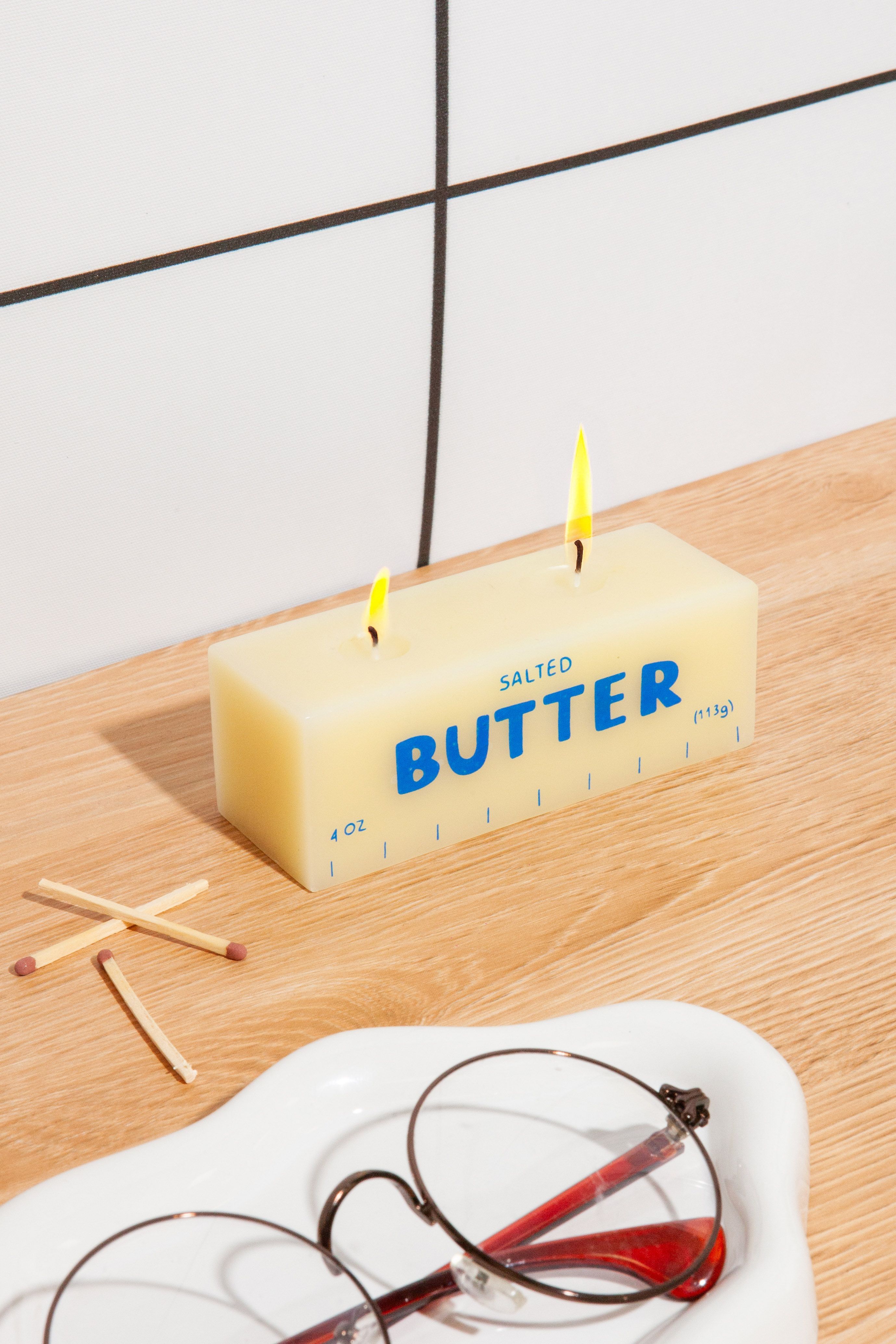 Butter 3D Candle Kerze