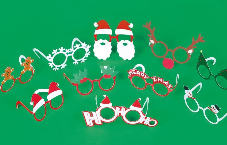 Set of 10 paper glasses