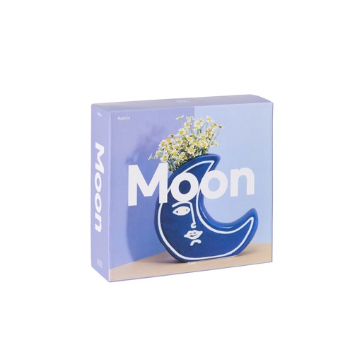 Moon, Vase, Blue