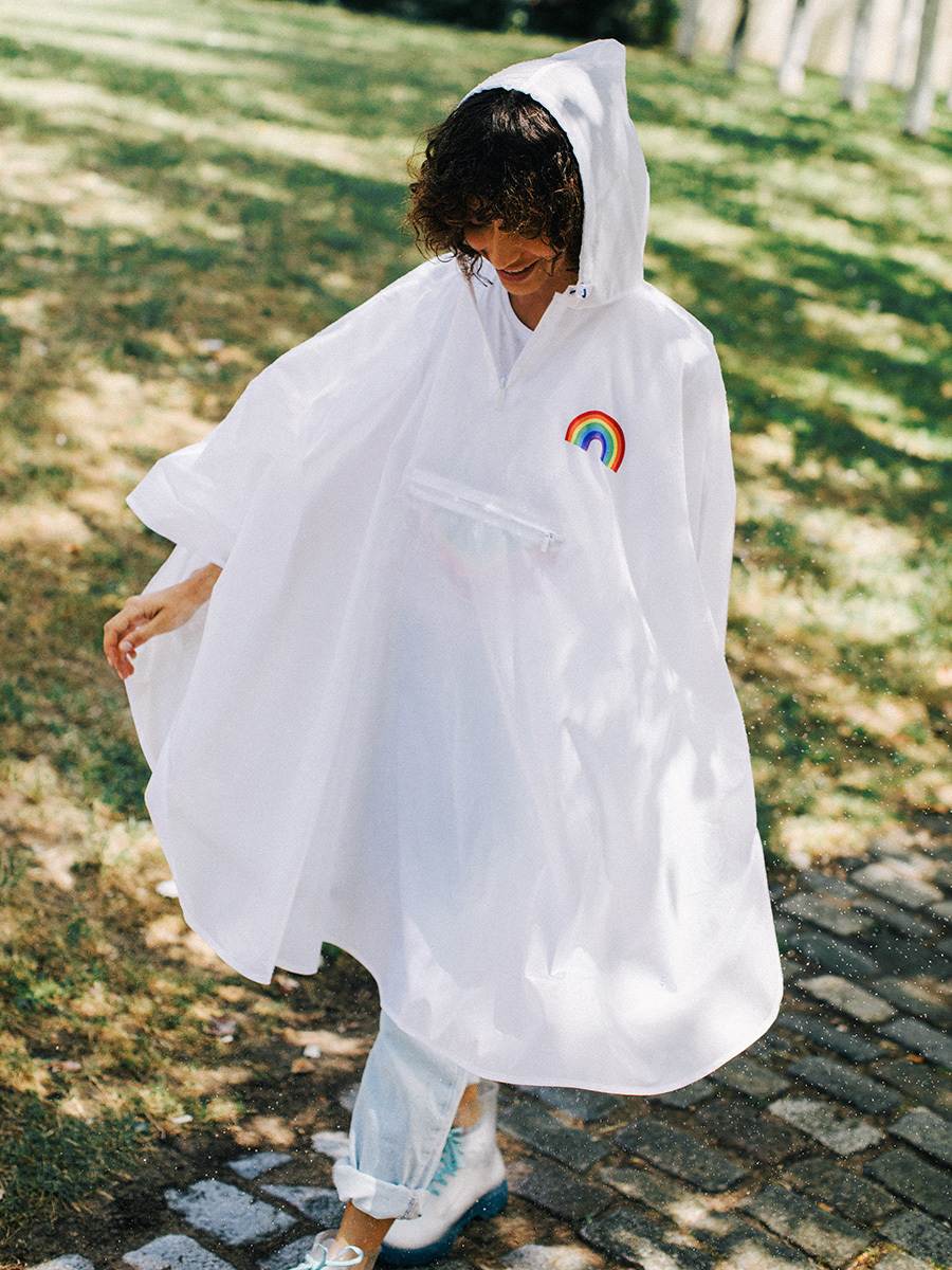 Foldable Rain Poncho, unique size