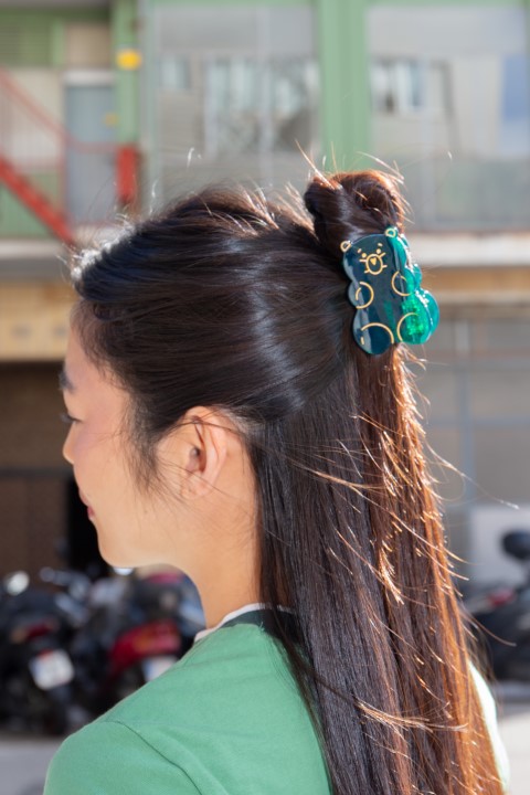 Gummy Bear Hair Claws Green - Haarklammer