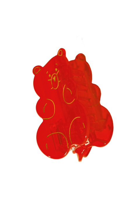 Gummy Bear Hair Claws Red - Haarklammer