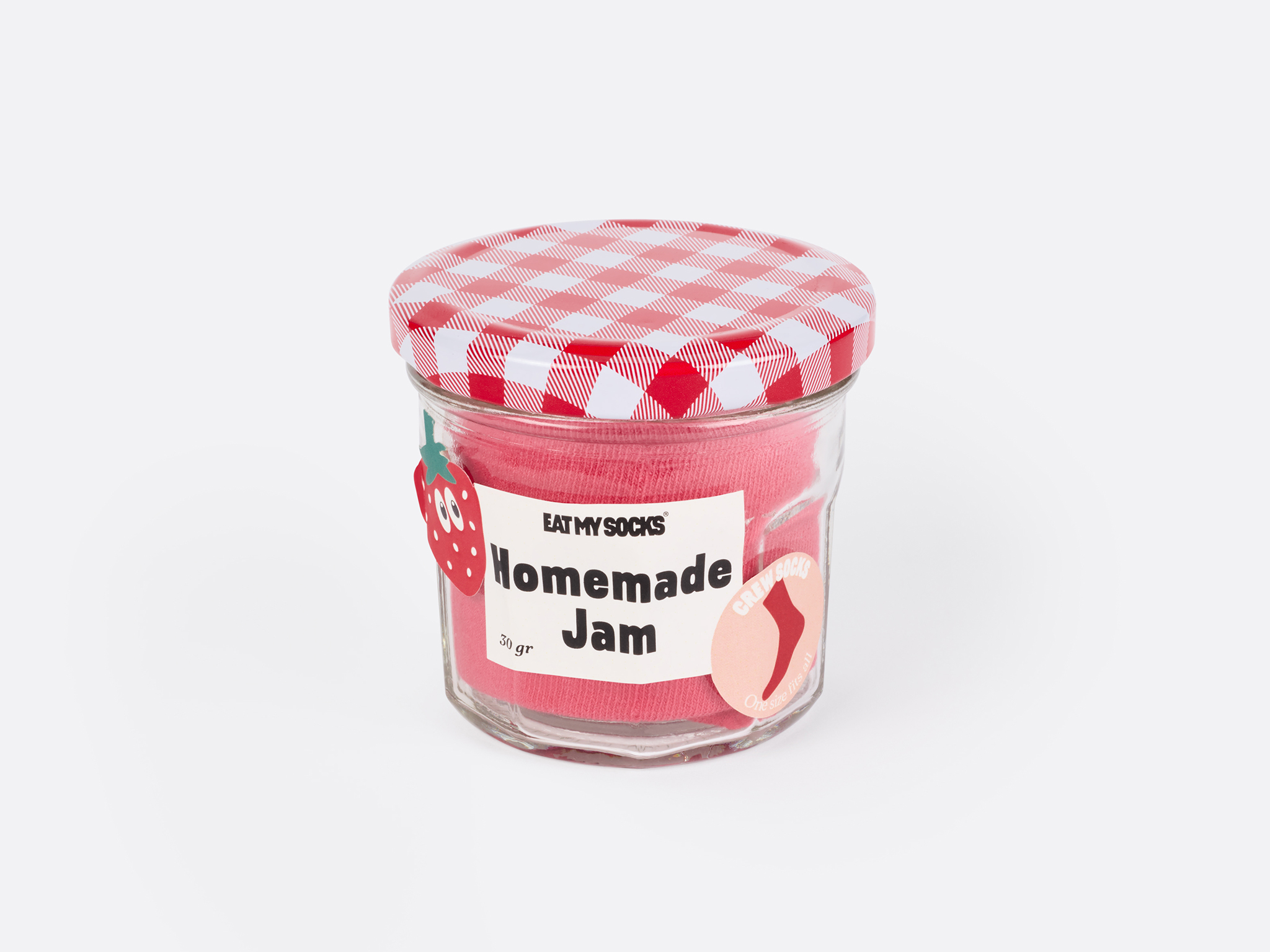 Homemade  Jam, Strawberry Socken