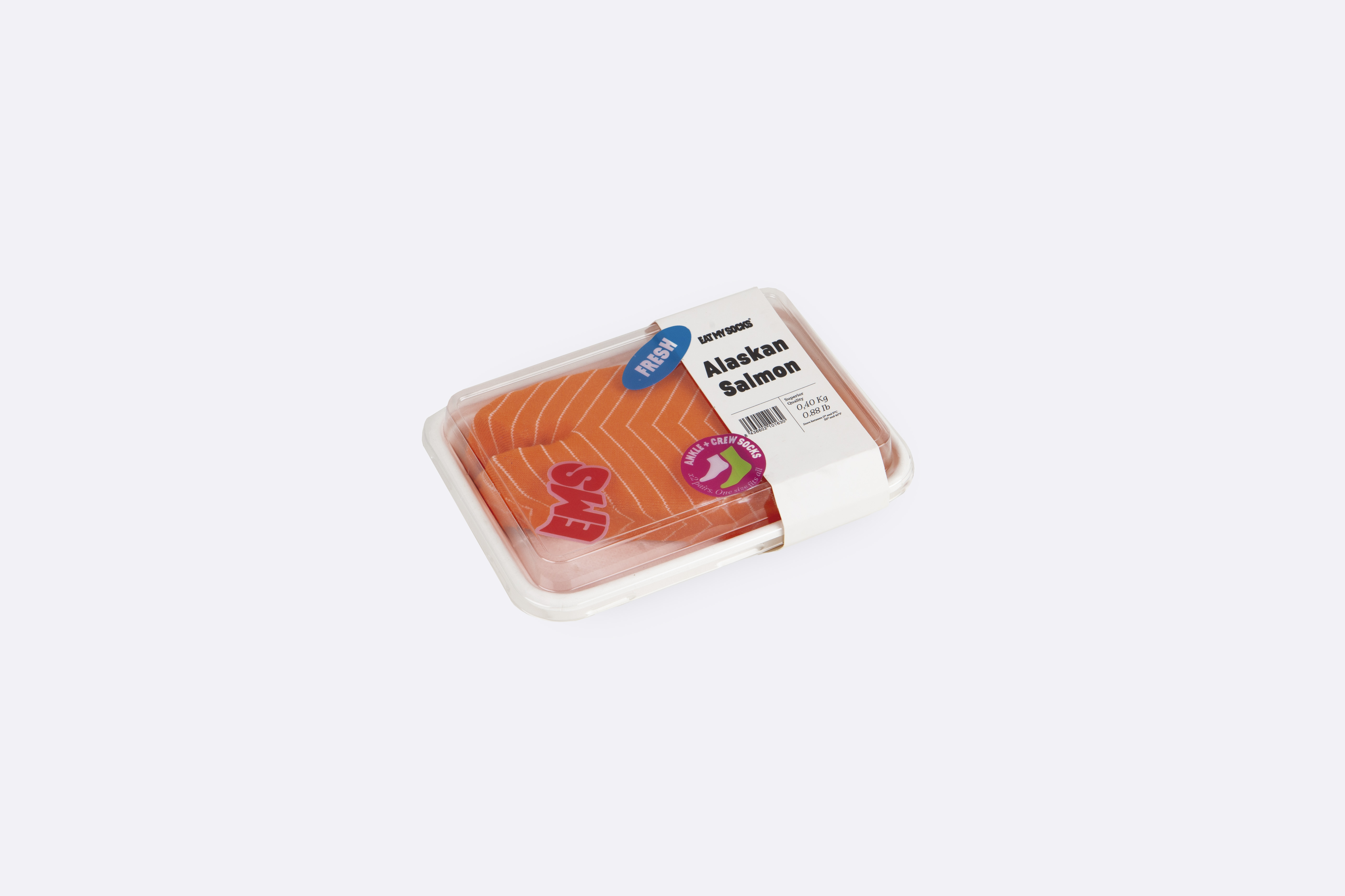Alaskan Salmon, 2 Paar Socken
