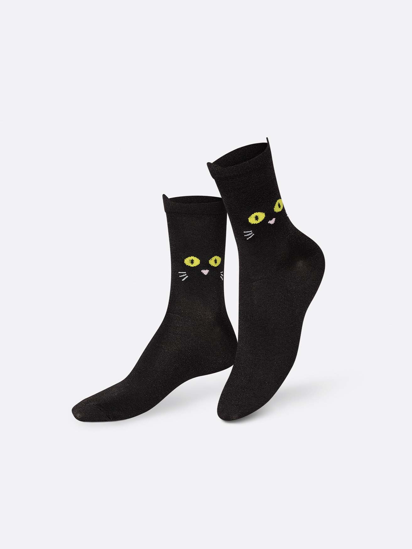 Cat Walk Socken, schwarz