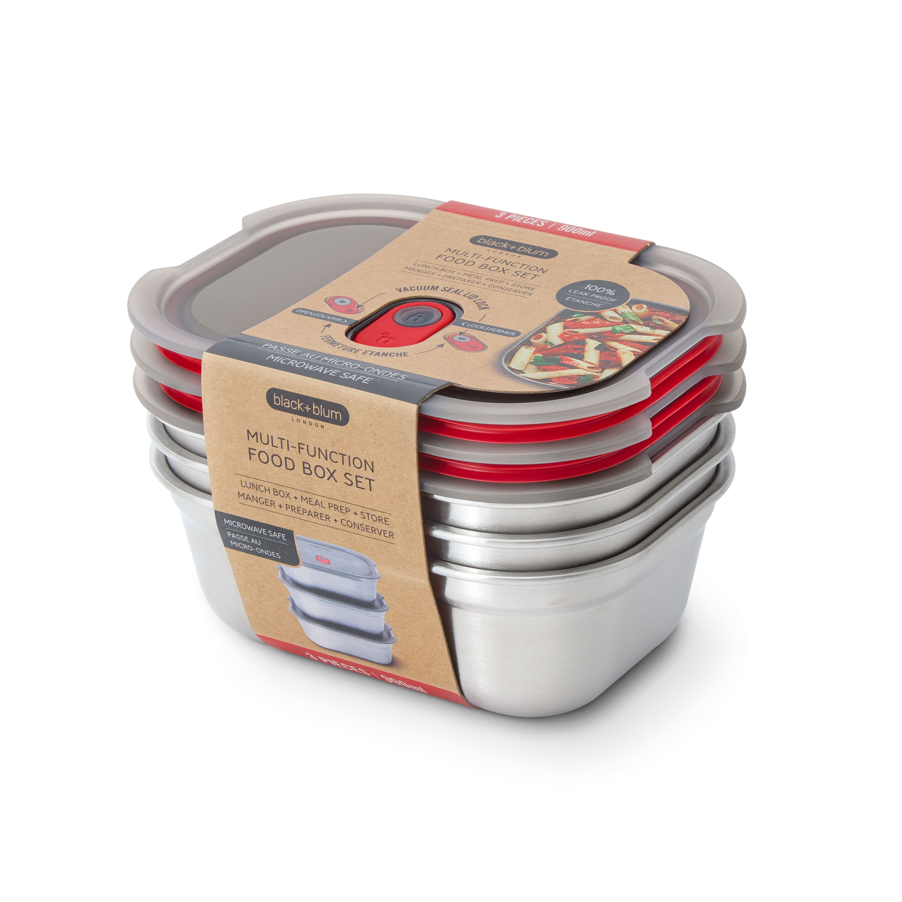 STEEL FOOD BOX - Set - Lunchbox