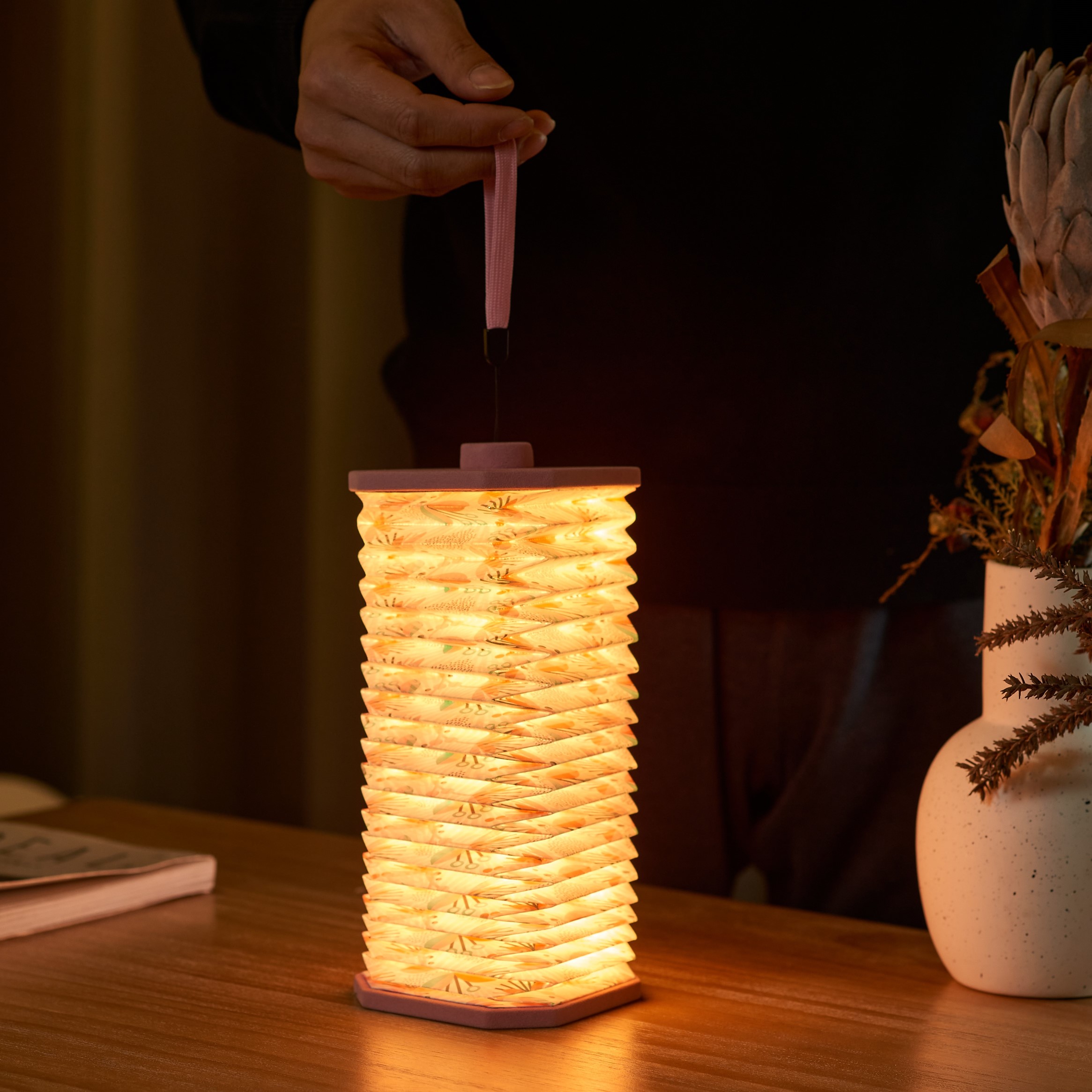 Velvet Accordion Light - Stimmungslicht in Akkordeonform / Lampion