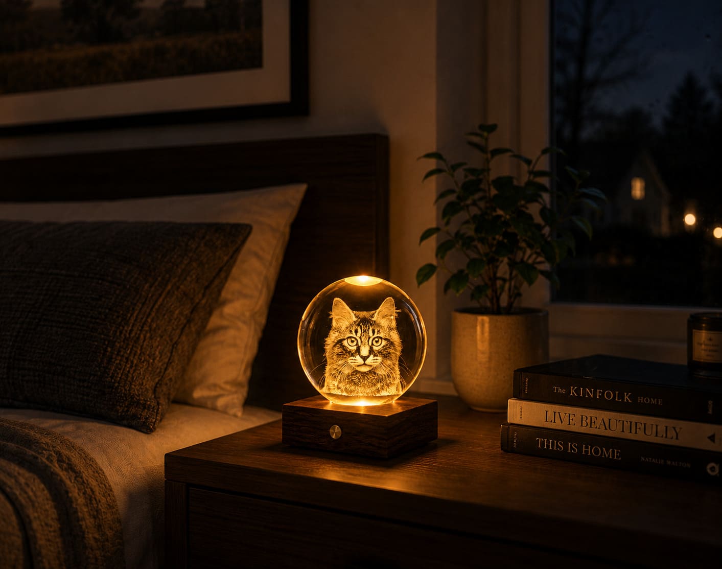 Amber Crystal Light
