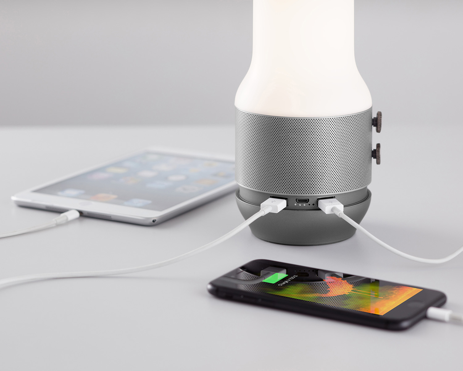 Licht, Lautsprecher, Energien-Bank, MetallAnthrazi