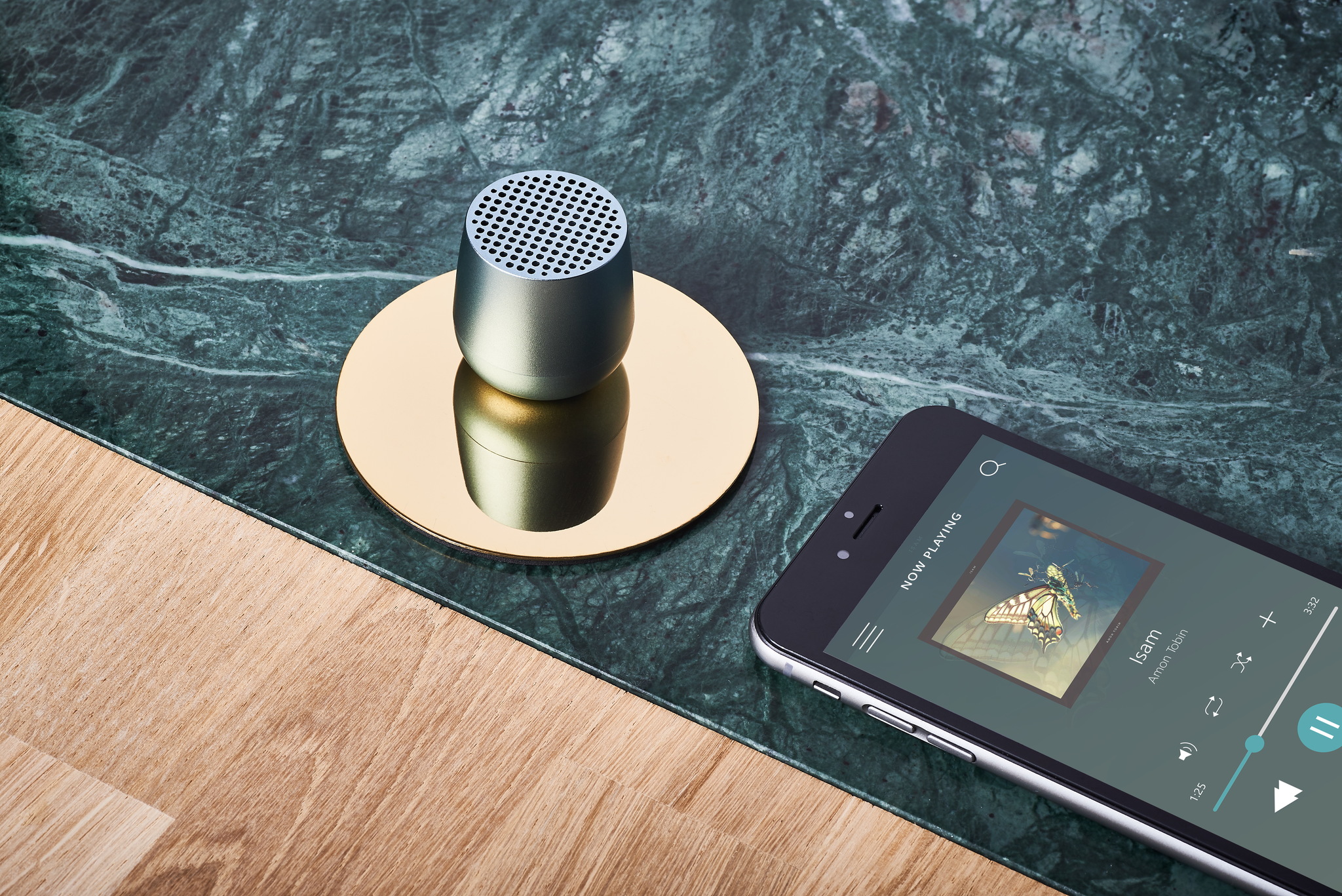 mini bluetooth-speaker 3W, koppelbar, Hellblau / a