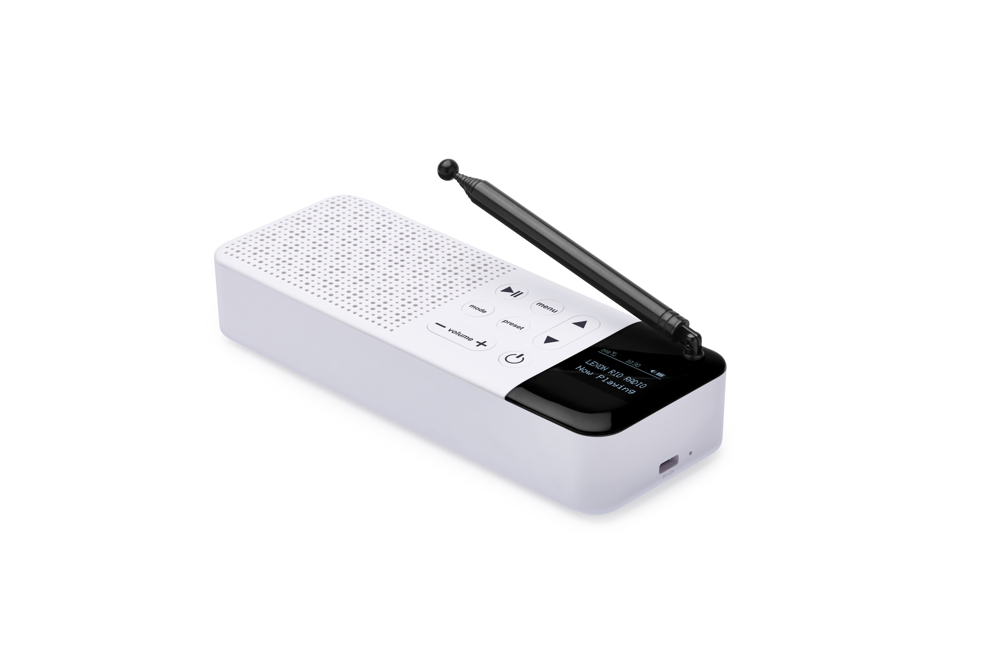 FM + DAB + Radio, Bluetooth-Lautsprecher 3W, grau 