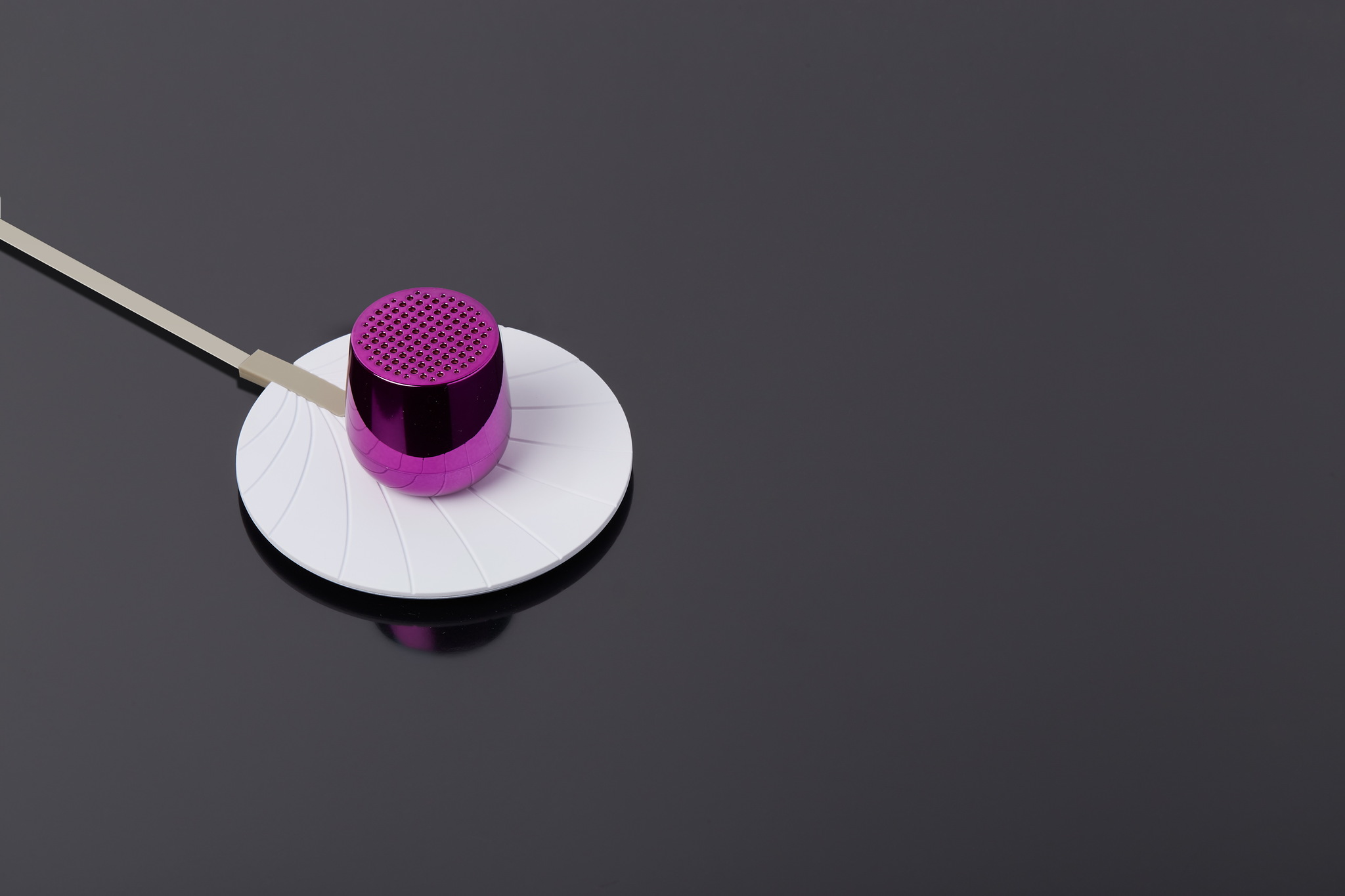 mini bluetooth-speaker 3W, metallic pruple, alumin