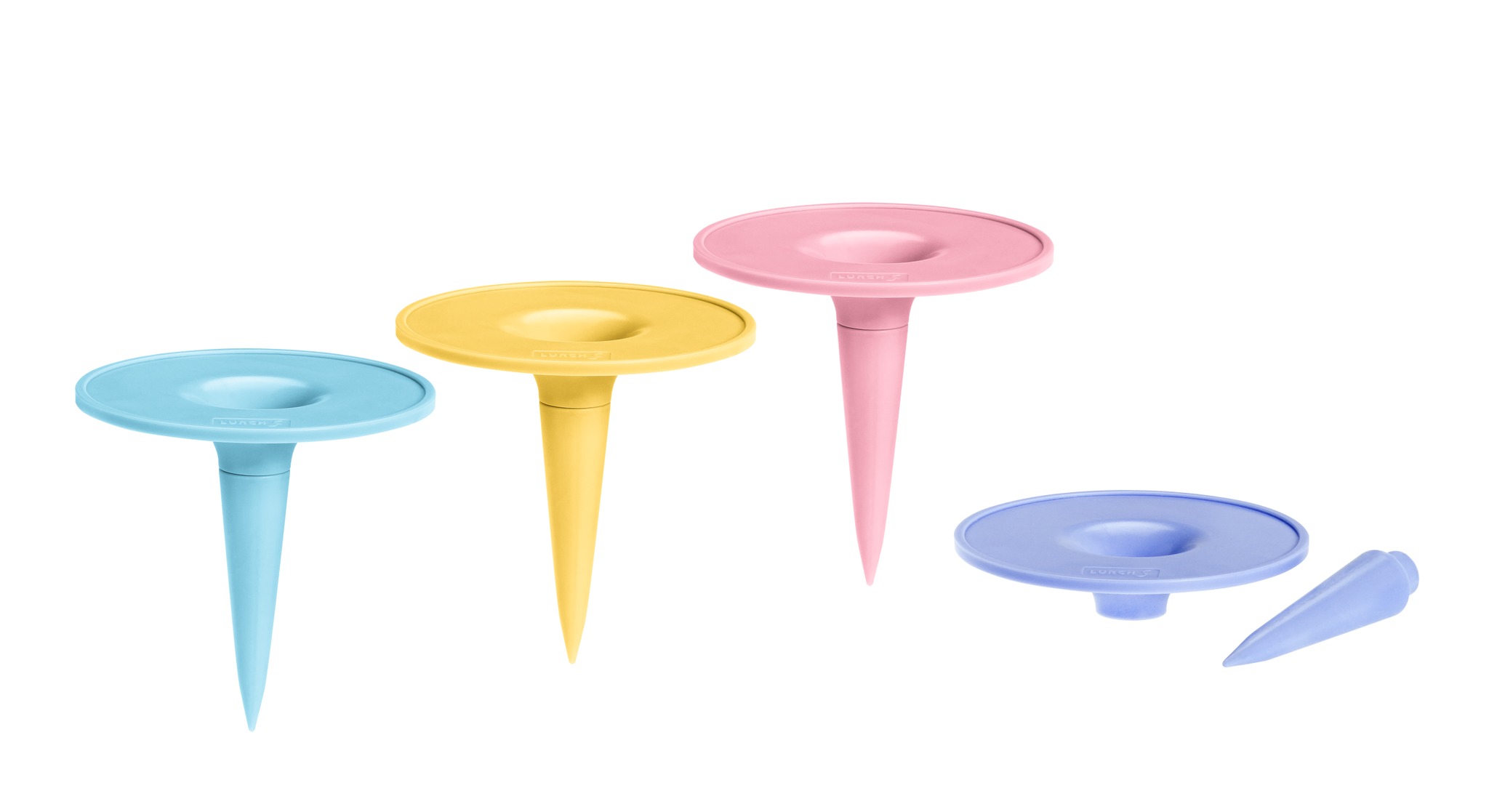 Set à 4 Farbe, Blau, Gelb, Rosa, Violet