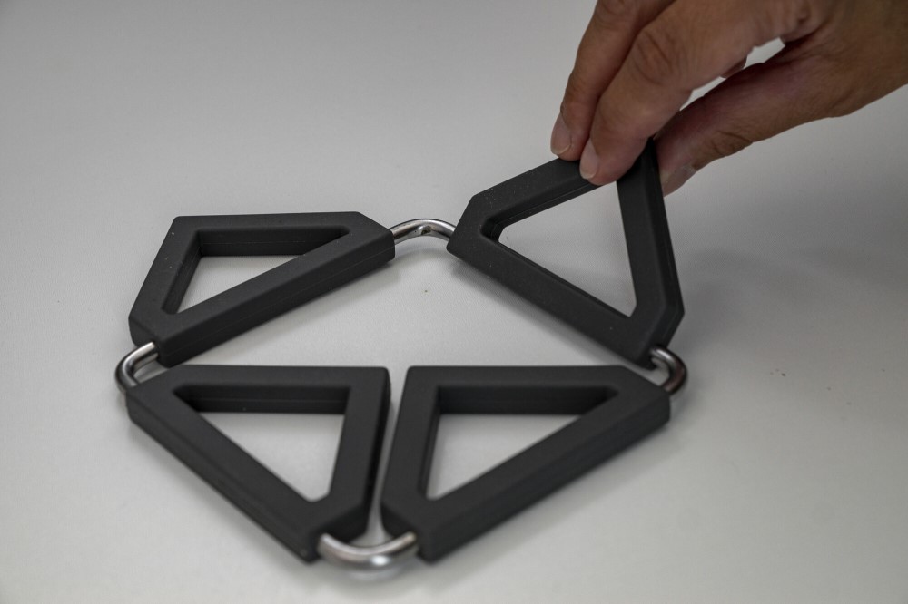 Topfuntersetzer Premium-Platin Silikon iron grey