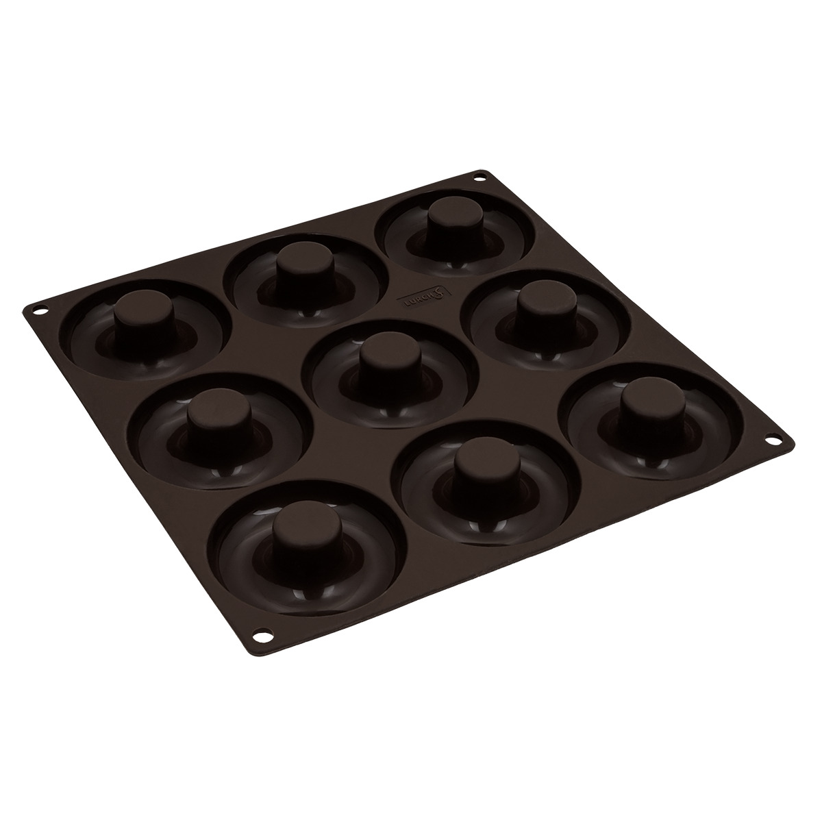 Flexiform Donuts 26x26cm 9fach braun