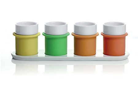 große Tassen, Graduierung orange, heiße Farben