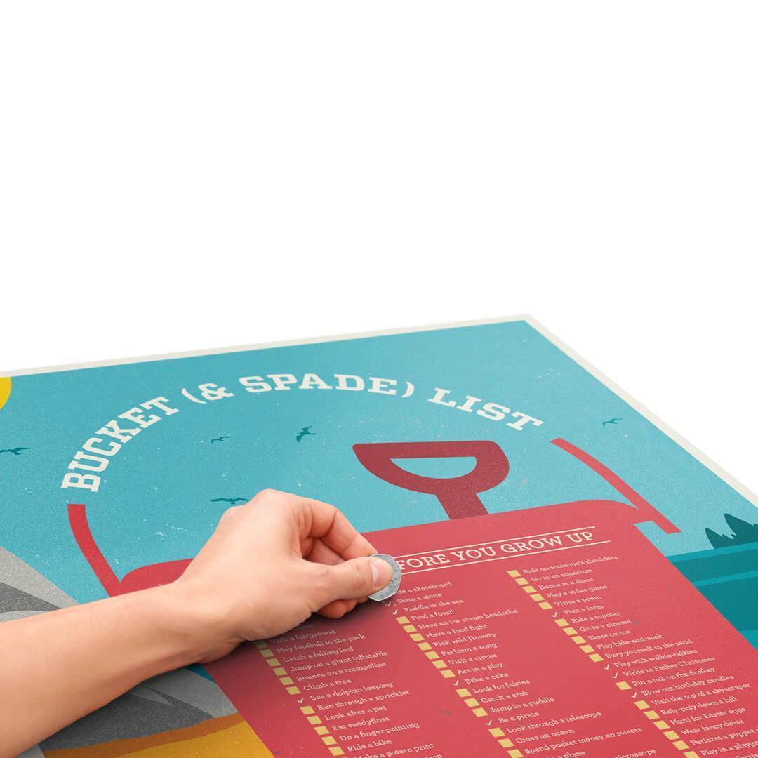 Scratch Map - Bucket List zum Rubbeln