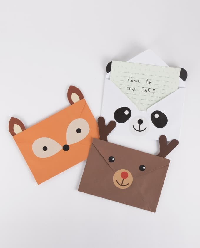 DIY Animal Party Invitations / Einladungskarten