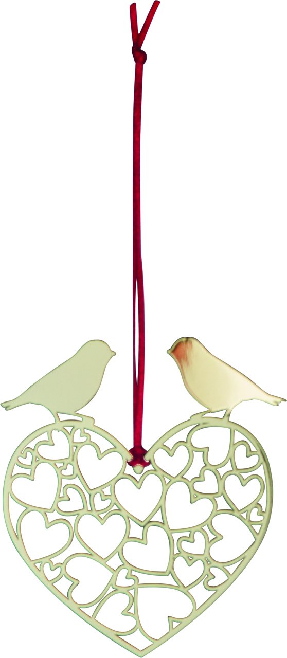 HANG DECO LOVEBIRDS GOLD