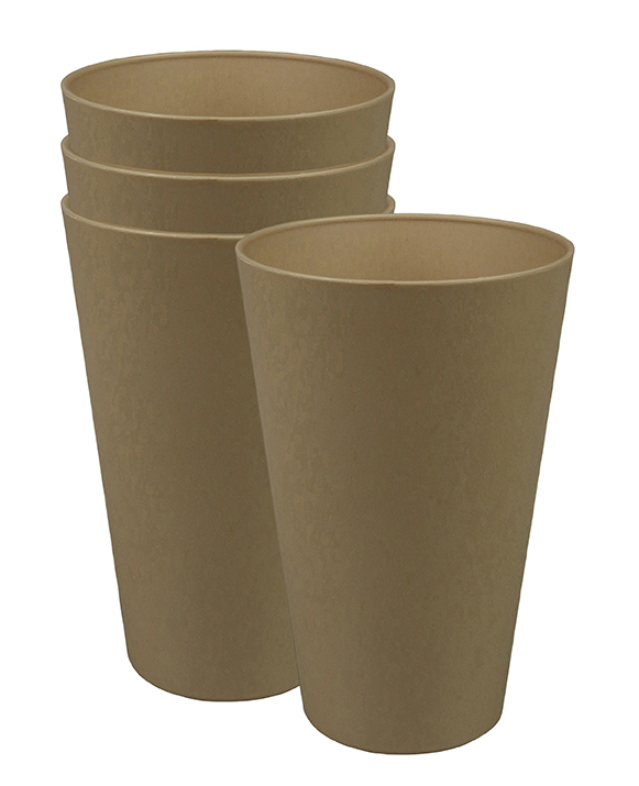 Toffee brown, 400ml, Bioplastik, C-PLA