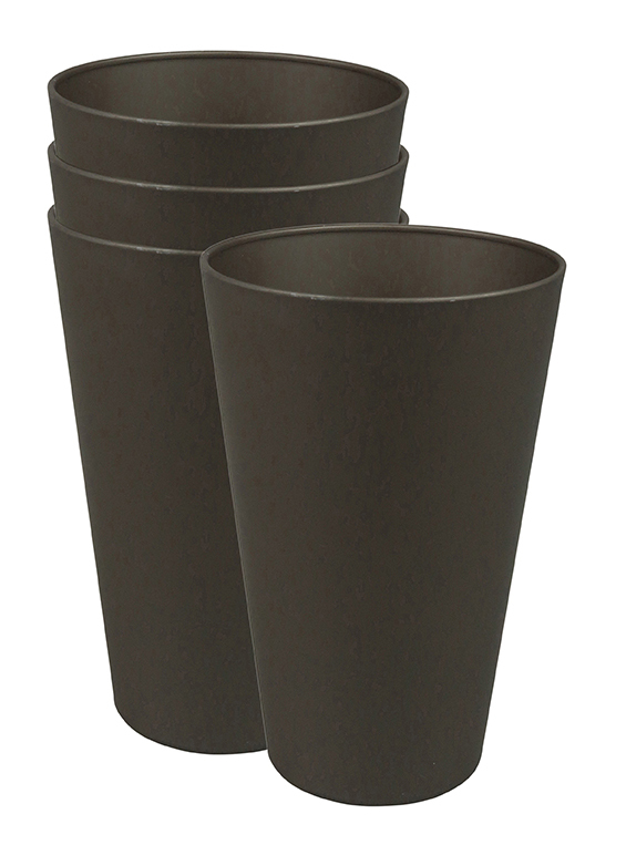 Mocha brown, 400ml, Bioplastik, C-PLA