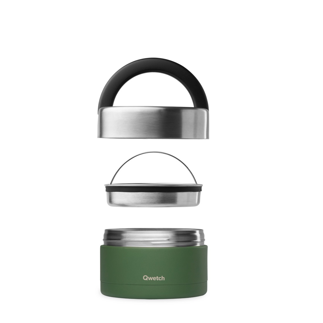 Stainless steel insulated lunch box with handle - Essensbehälter