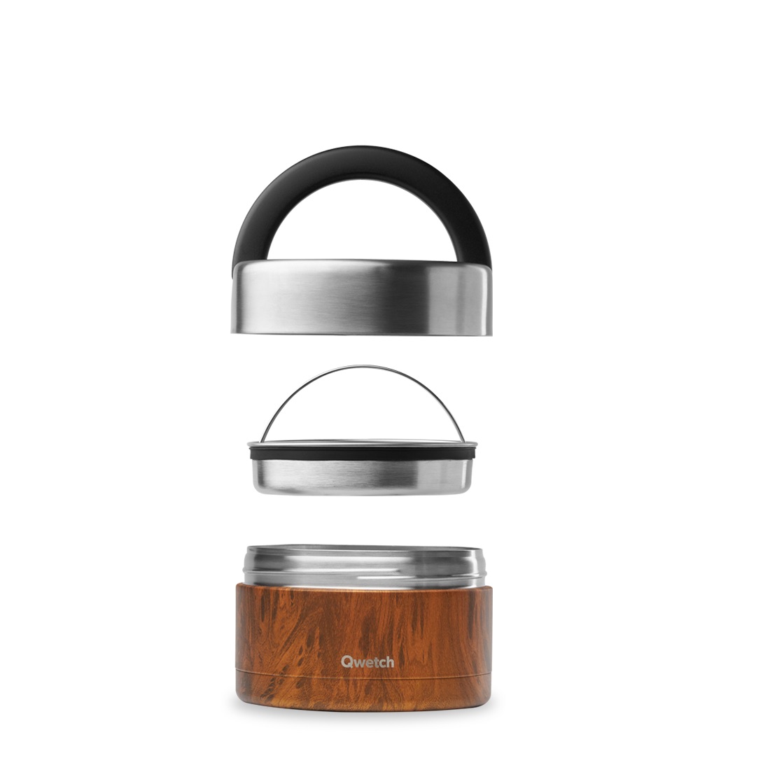 Stainless steel insulated lunch box with handle - Essensbehälter