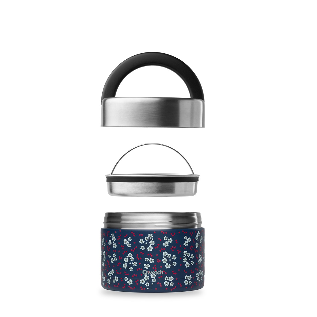 Stainless steel insulated lunch box with handle - Essensbehälter