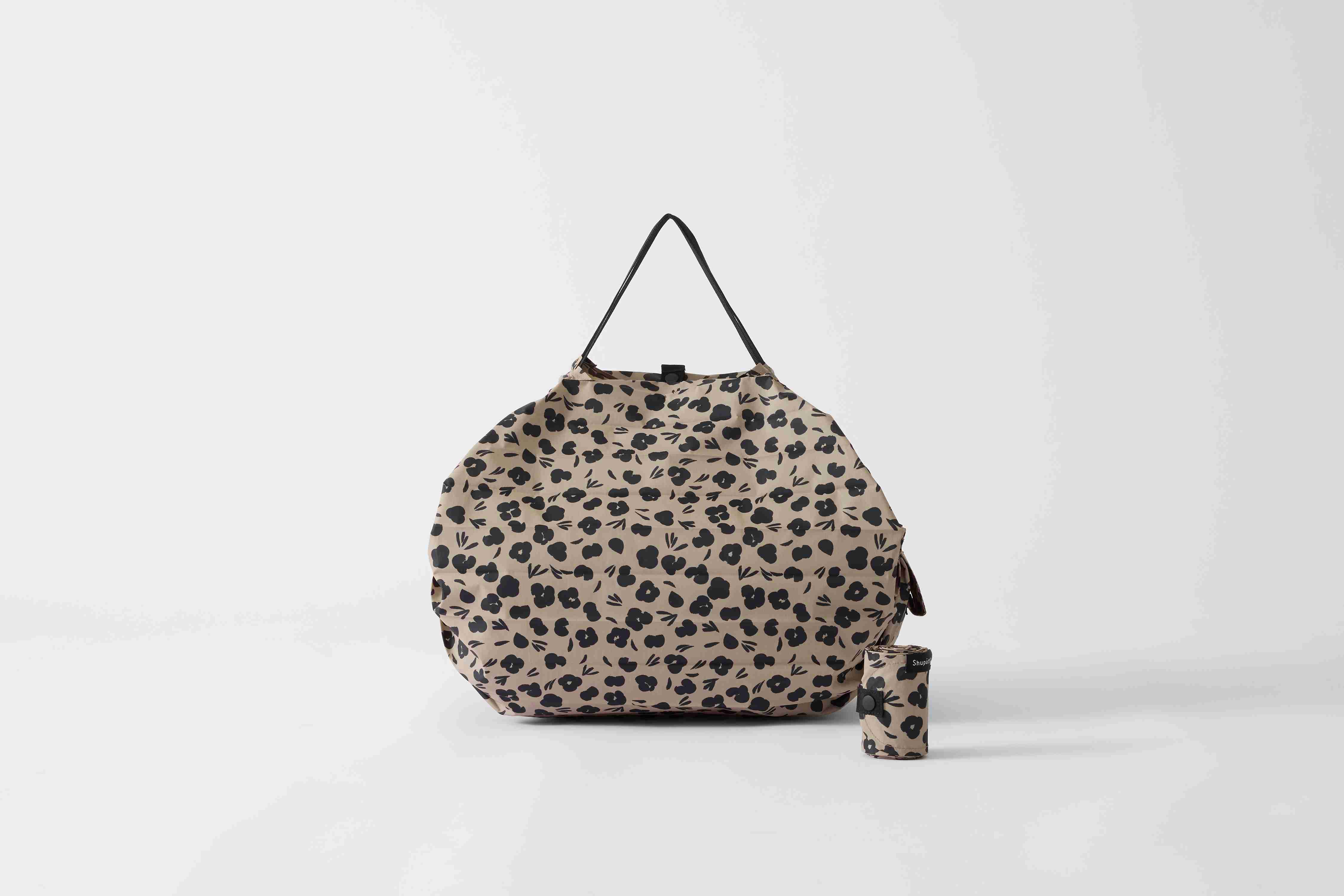 Compact Bag M - Paw Marks - Faltbare Einkaufstasche One-Pull (patentiert)