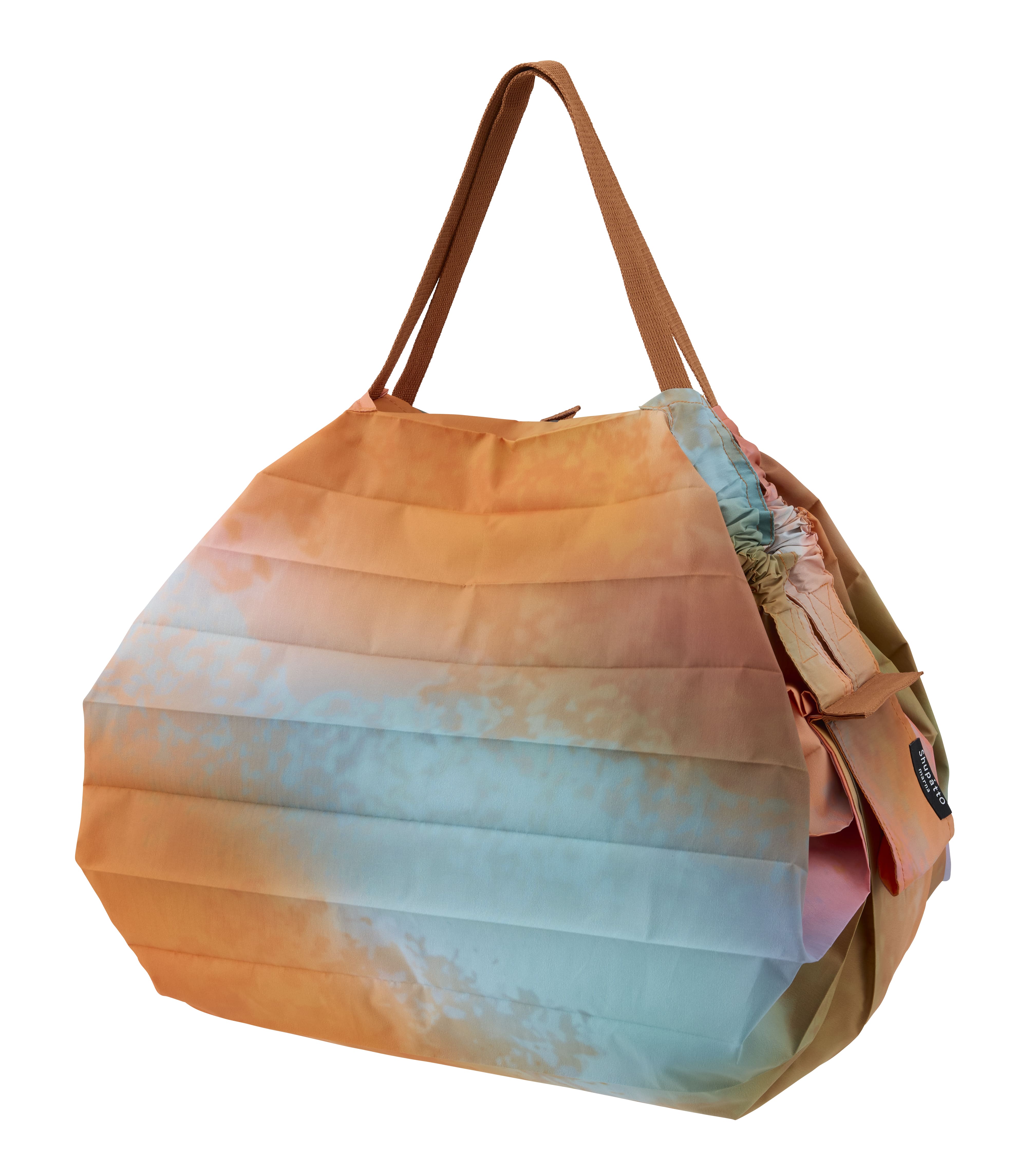 Compact Bag M, "Dreamy Conservatory"  Autumn Glow - Faltbare Tasche  One-Pull (patentiert)