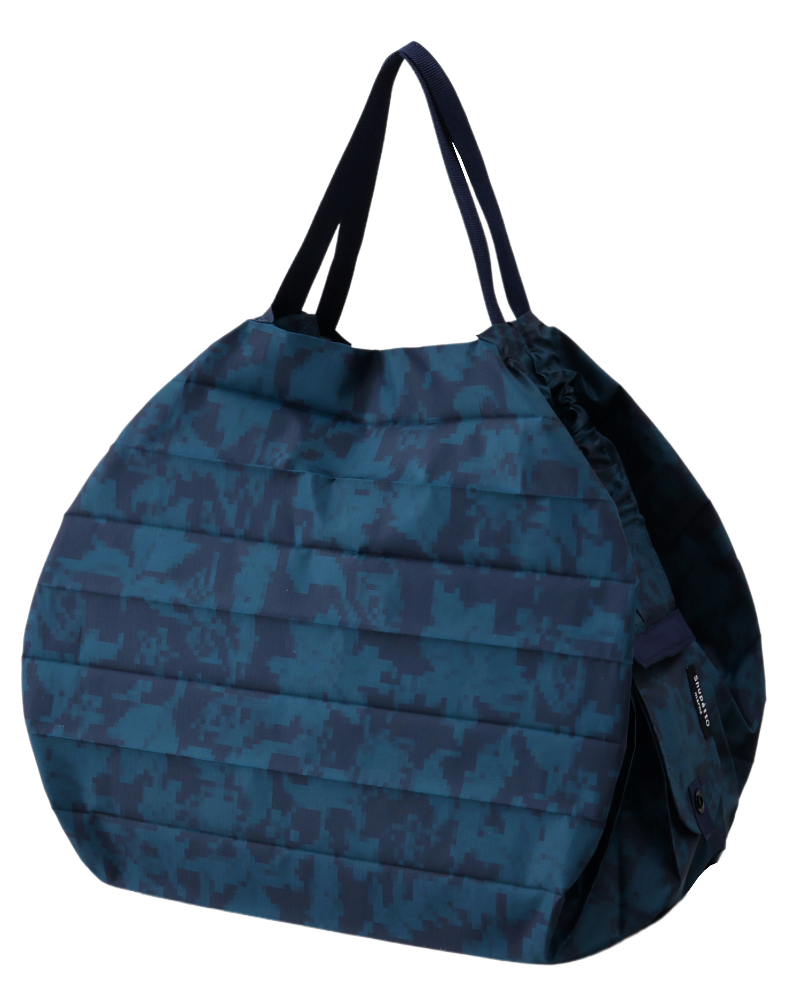 Compact Bag "Mountain View" Deep Forrest, - M - Faltbare Tasche  One-Pull (patentiert)