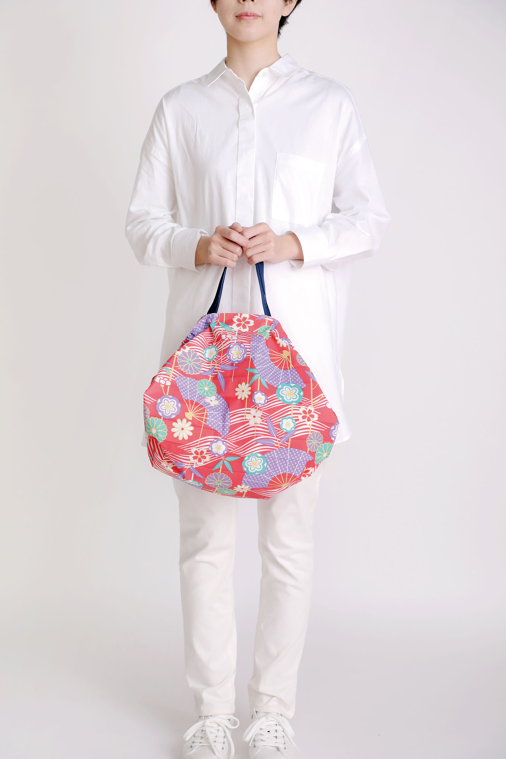 Compact Bag M - OUGI - Faltbare Einkaufstasche One-Pull (patentiert)