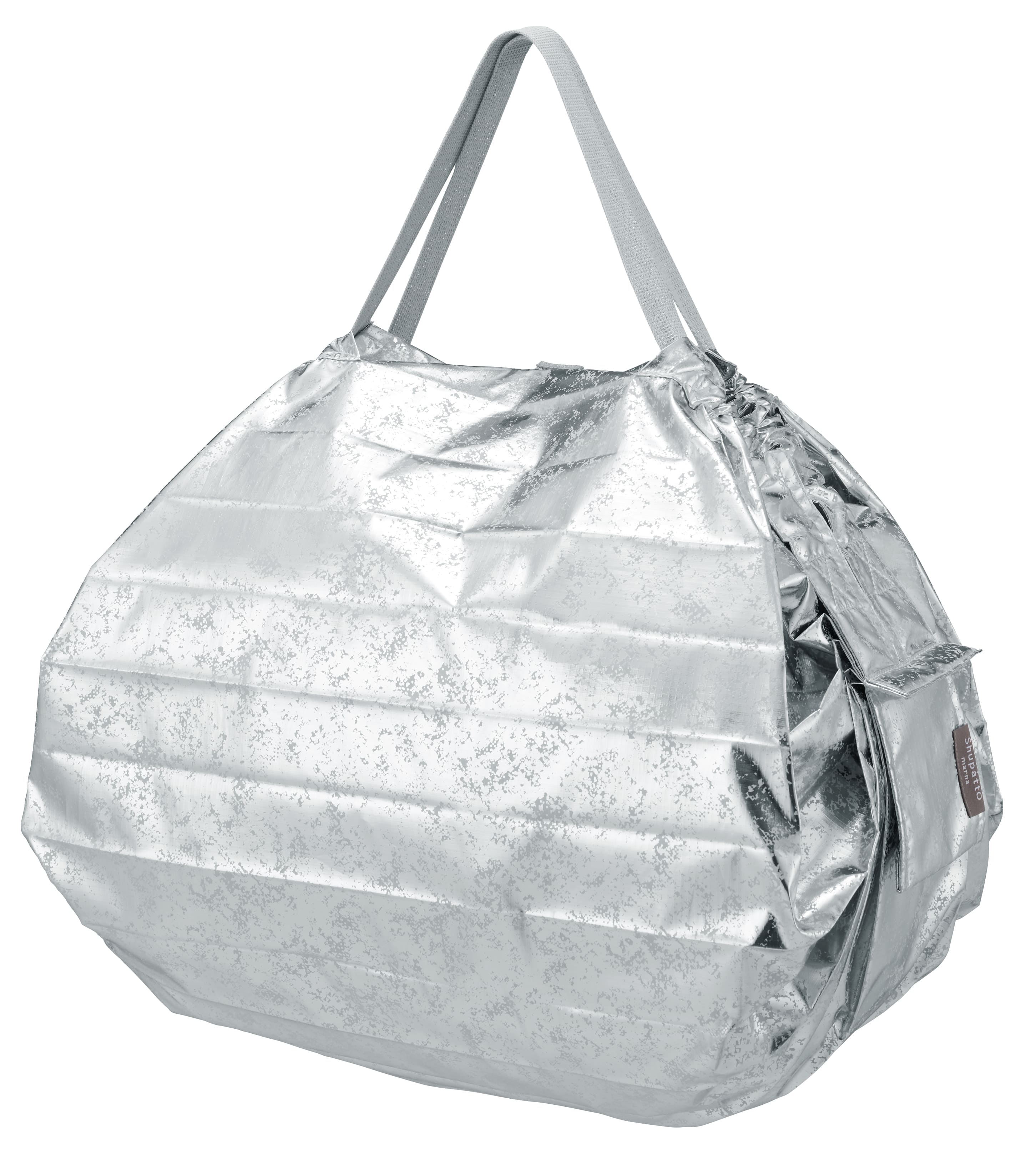Compact Bag M - Ice Silver - Faltbare Einkaufstasche