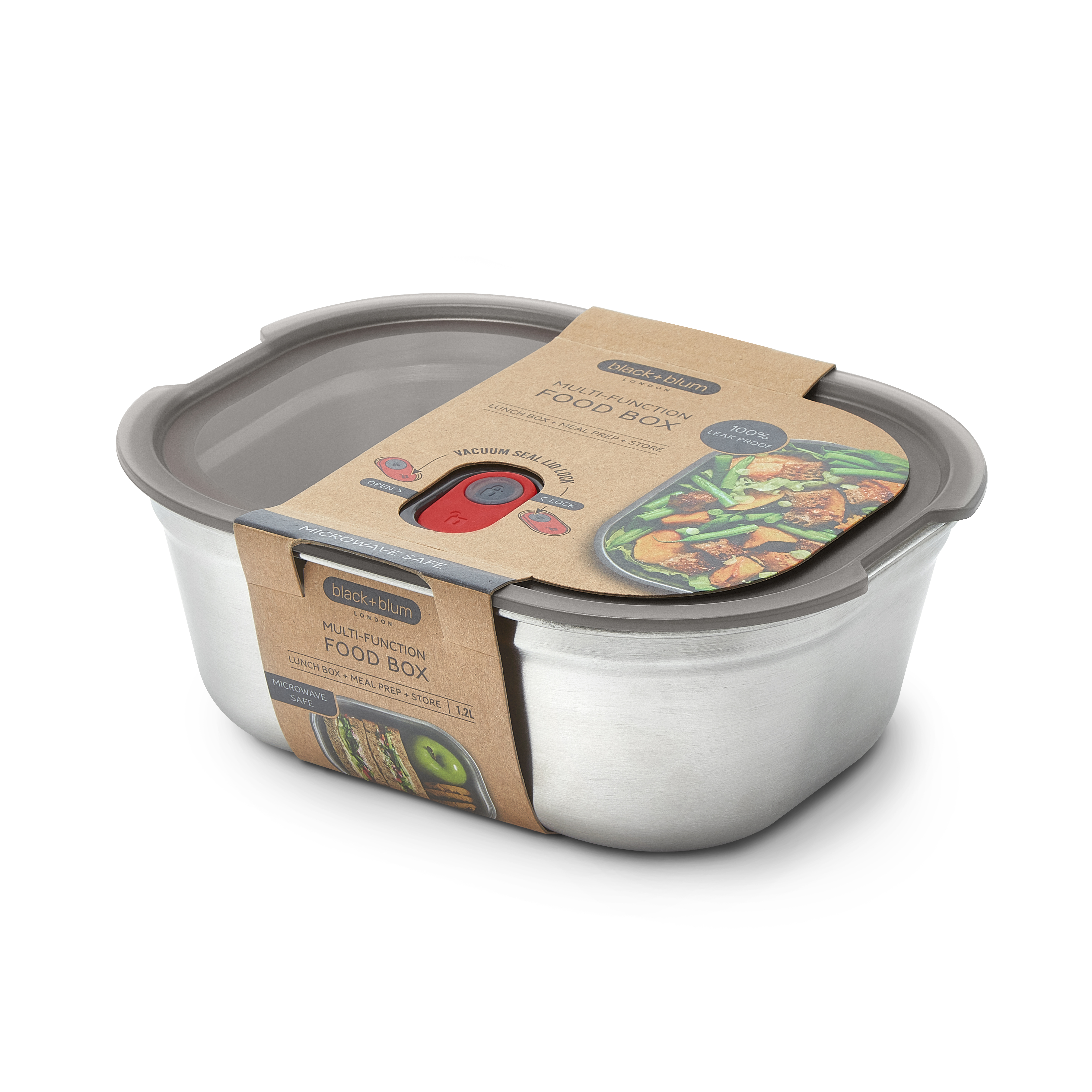STEEL FOOD BOX Large - Lunchbox multifunktional (EN)
