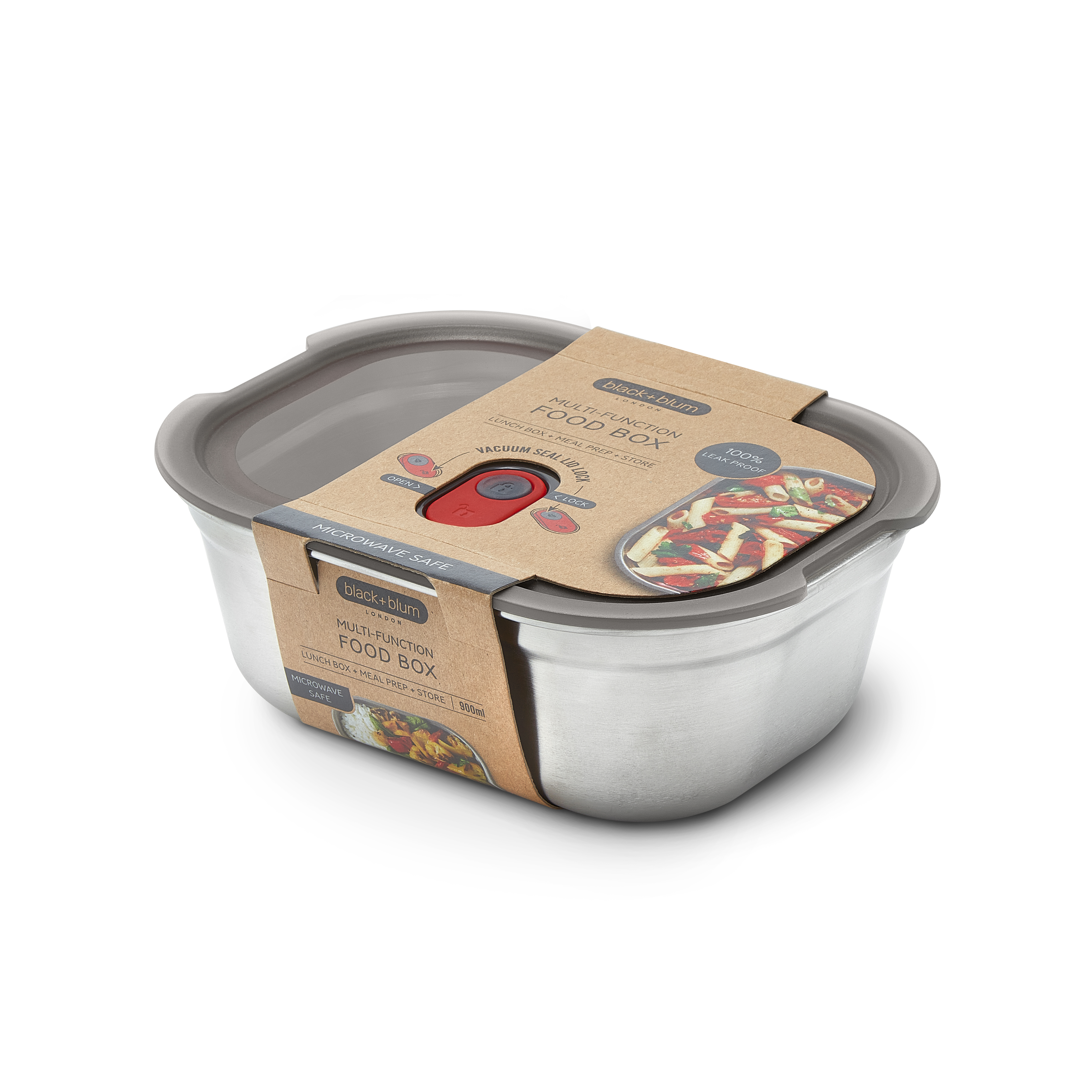 STEEL FOOD BOX Medium - Lunchbox multifunktional (EN)