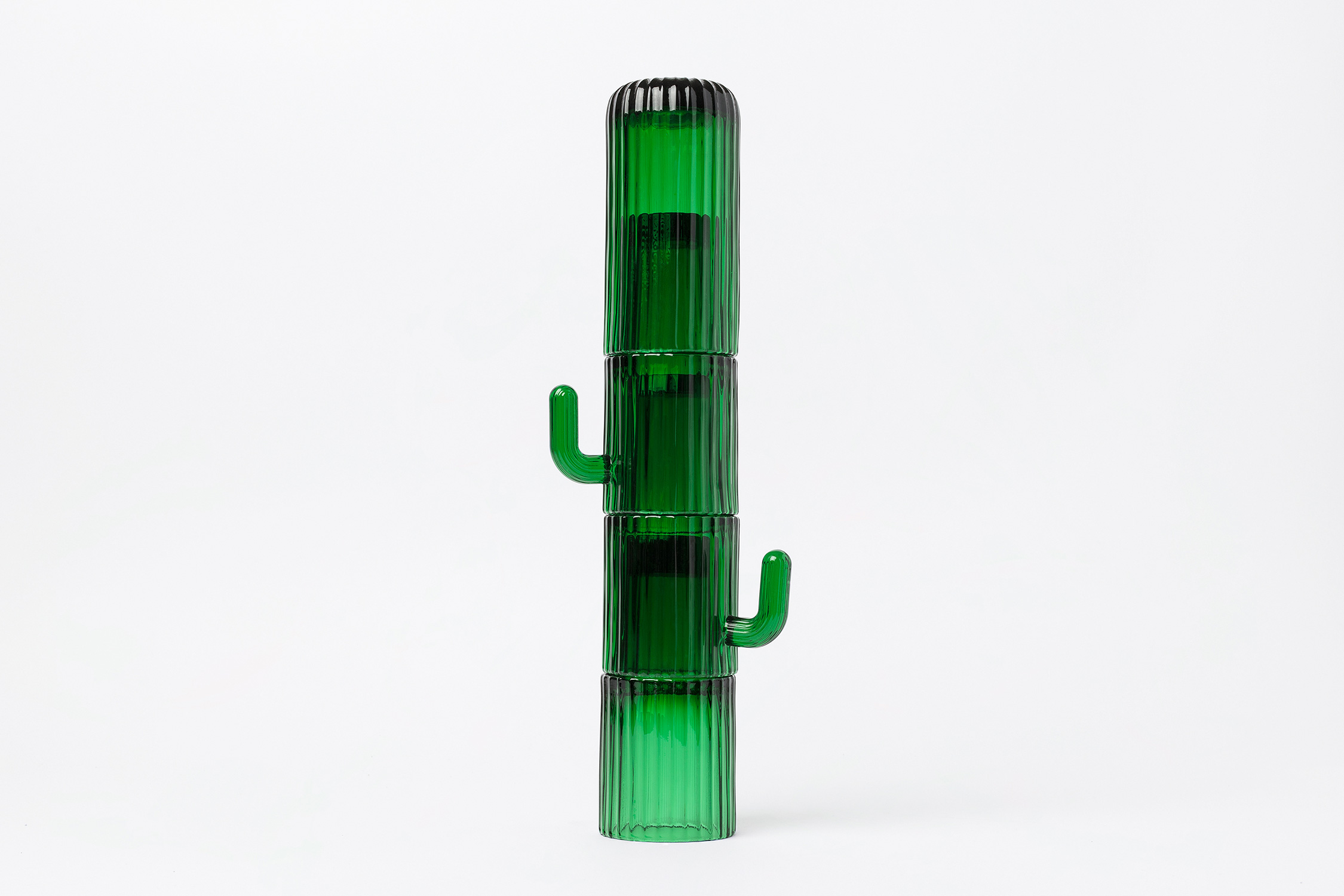 Set of four long drinks glasses