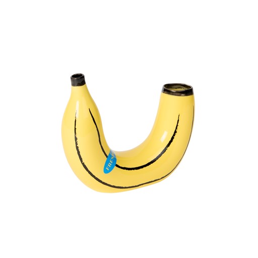 Vase, Banana, Yellow