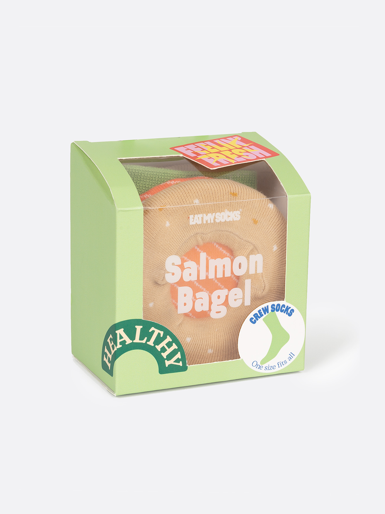 Salmon Bagel Socken