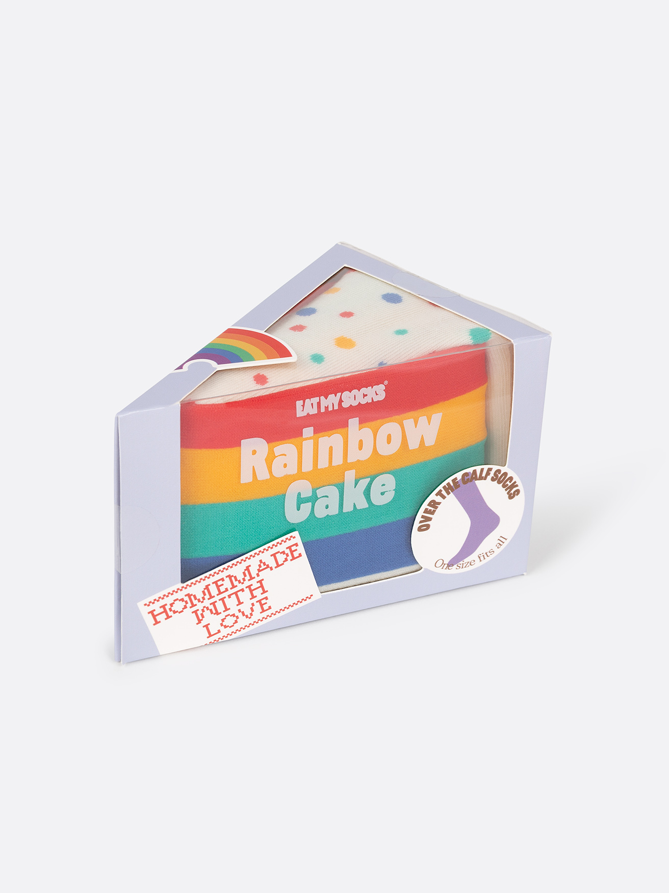 Rainbow Cake Socken
