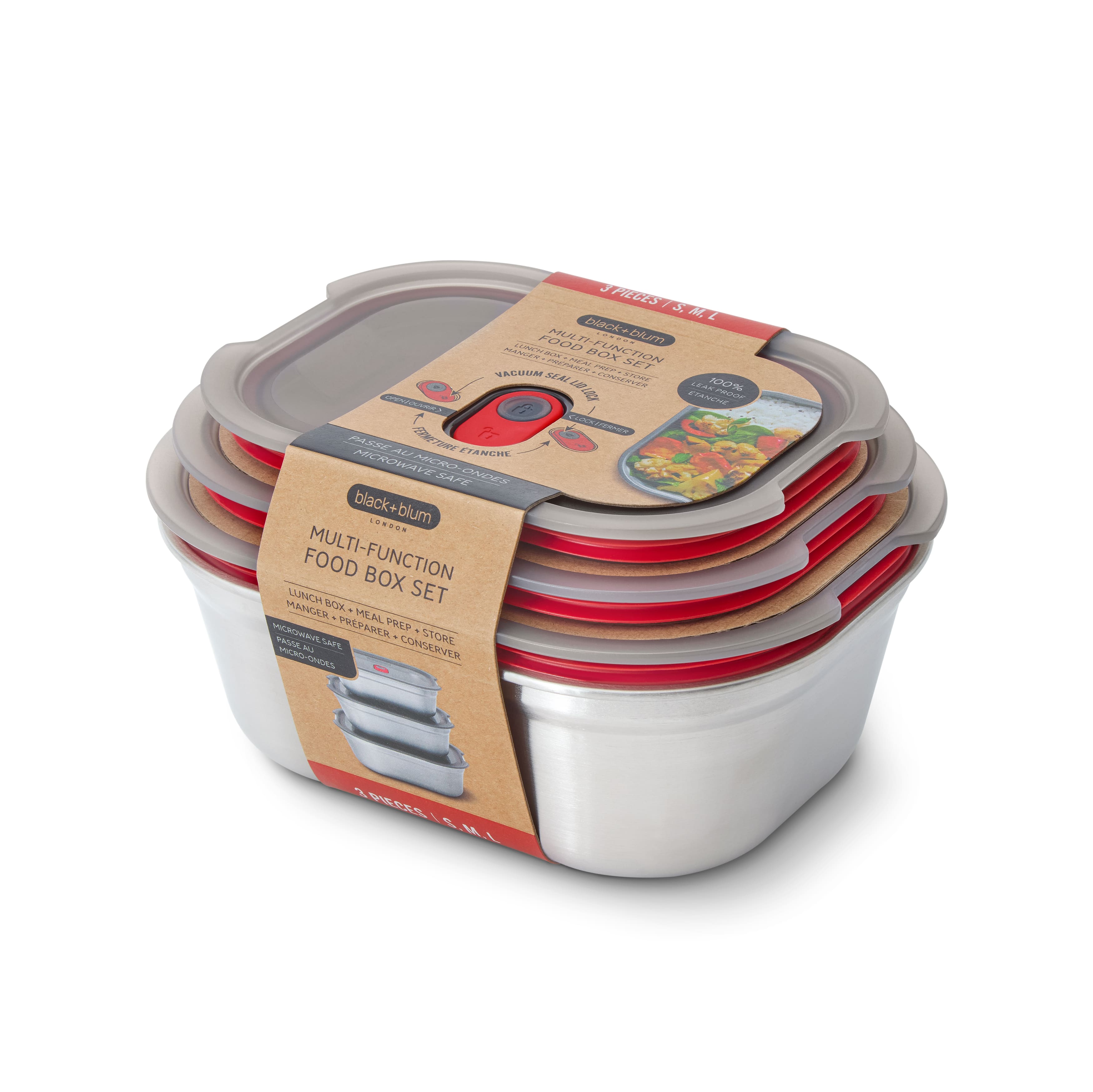 STEEL FOOD BOX - Set