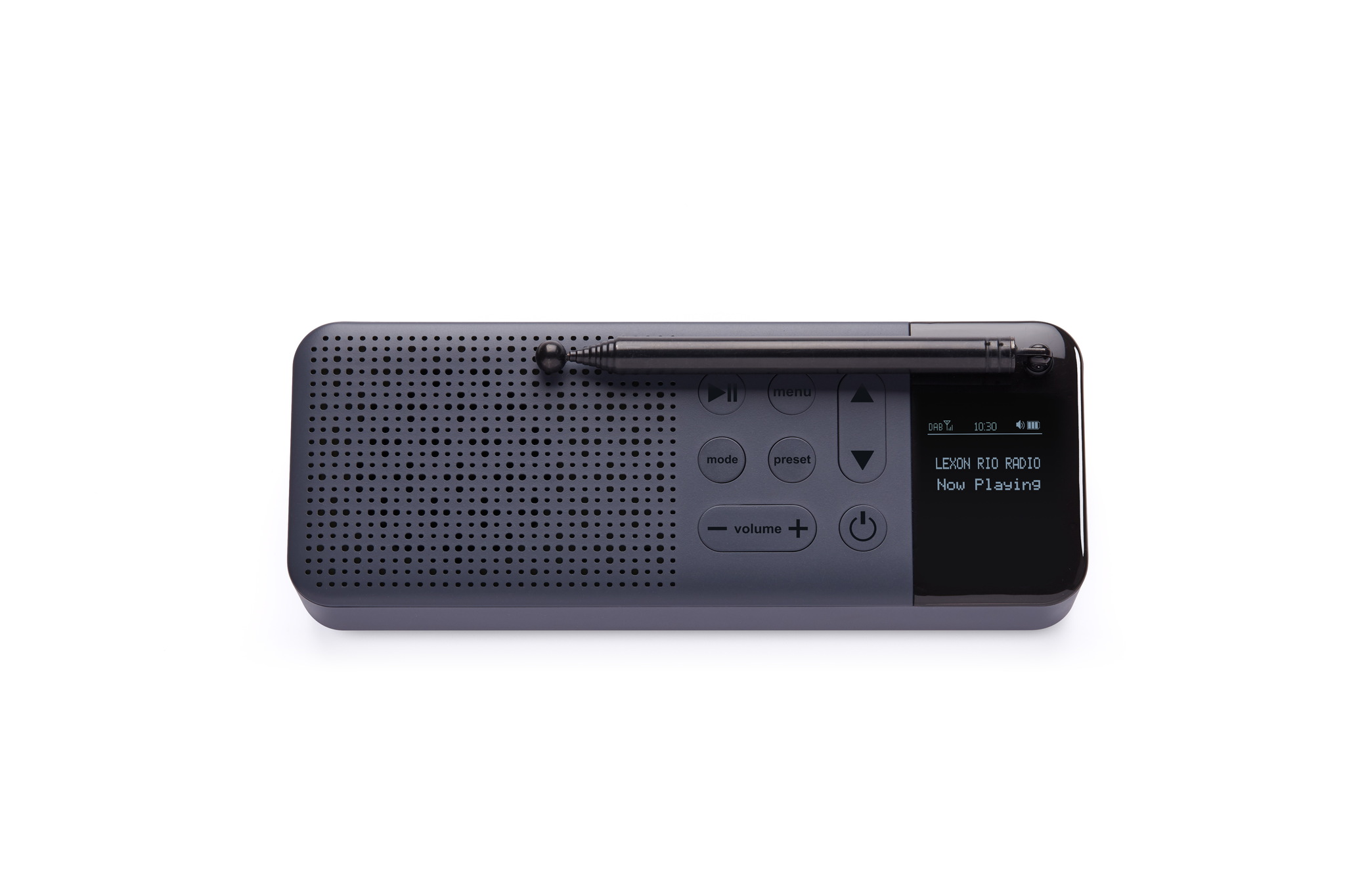 FM + DAB+ Radio, Bluetooth speaker 3W, dunkelgrau 