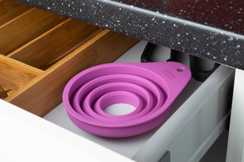 Trichter Silikon breit grape