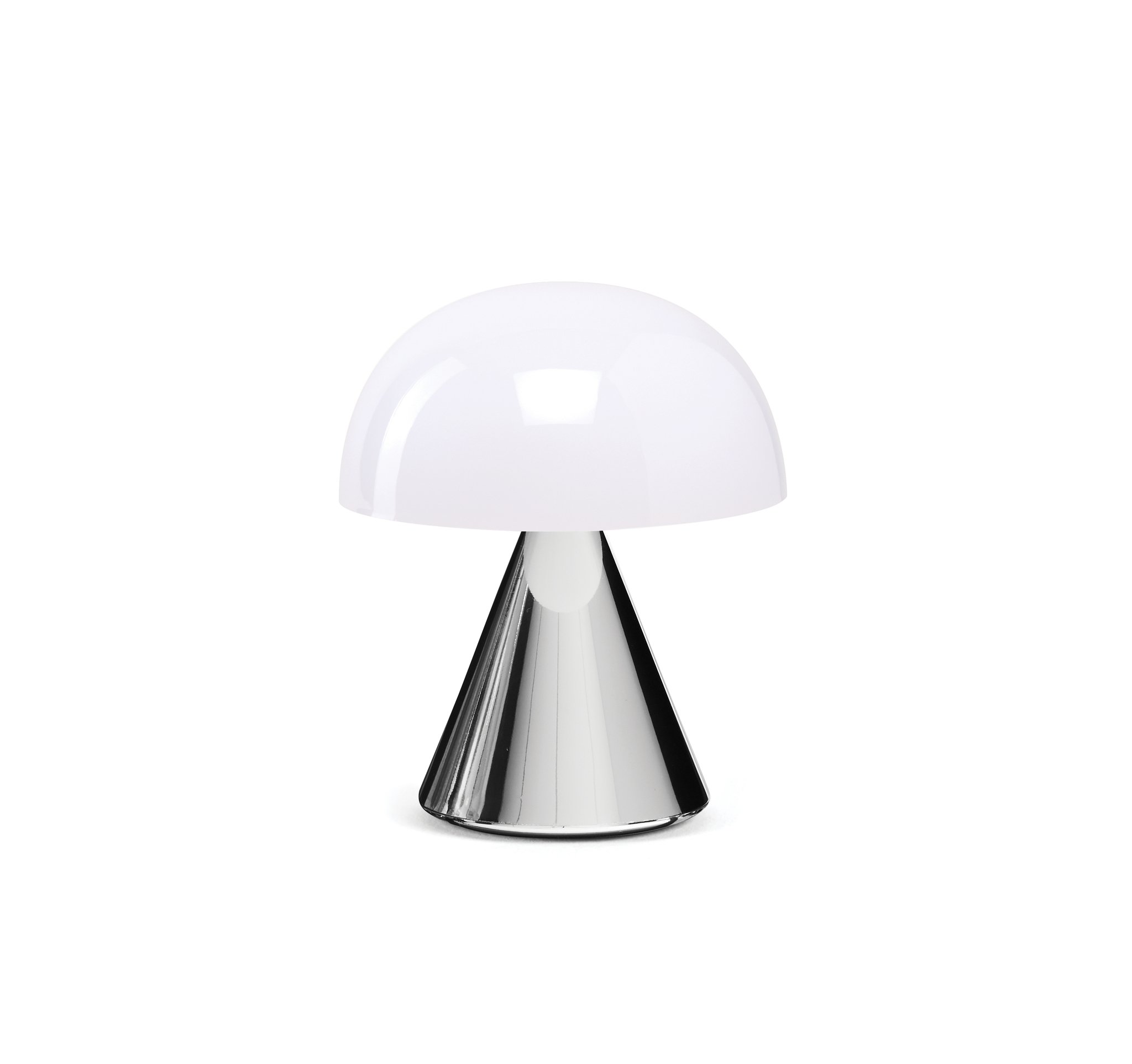 Mini-LED-Lampe, metallic chrome, 6h Autonomie, Dim
