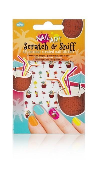 Chocolate Scratch + Sniff Nail Stickers