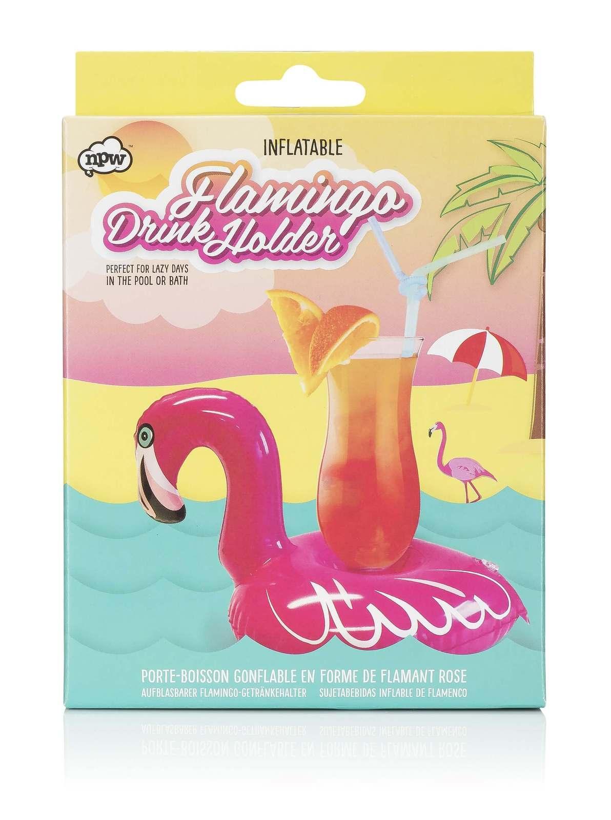 Aufblasbarer Getr&#228;nkehalter - Flamingo