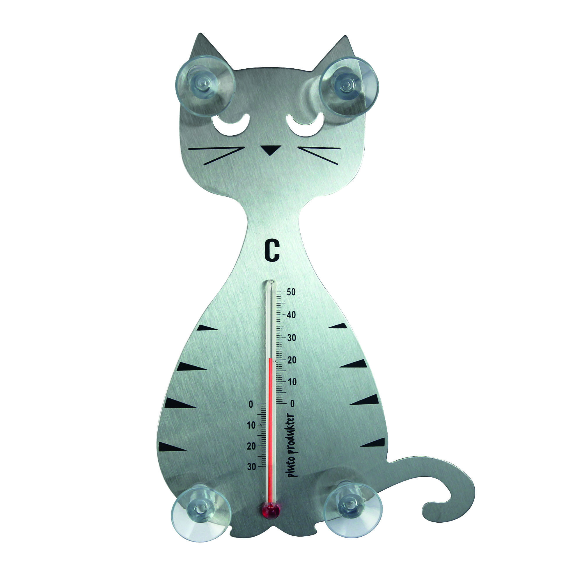 THERMOMTER CAT SILVER