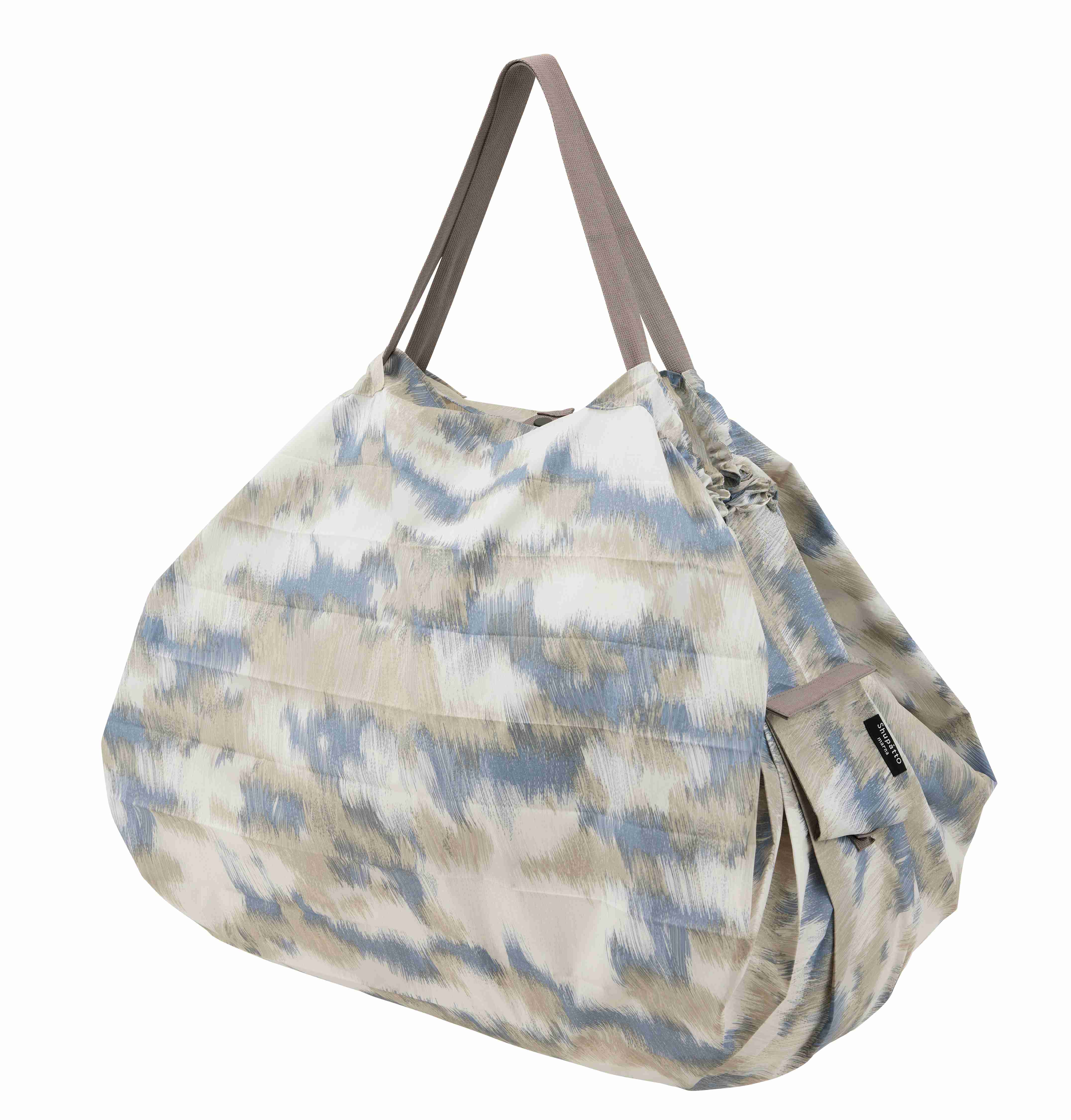 Compact Bag L - Floating Clouds -  Faltbare Einkaufstasche One-Pull (patentiert)