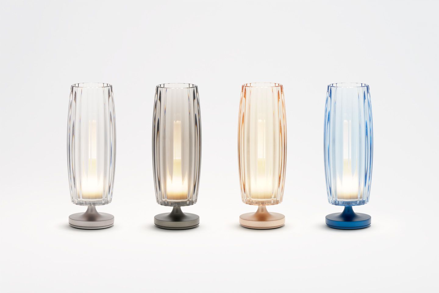 Hari - Lamp L Waves Gun metal